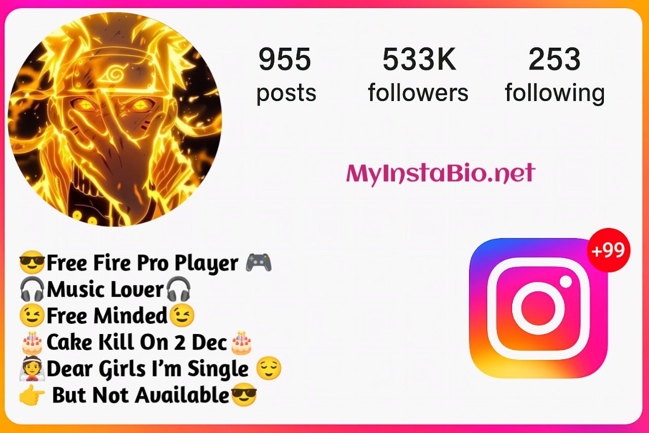 Free Fire Instagram Bio