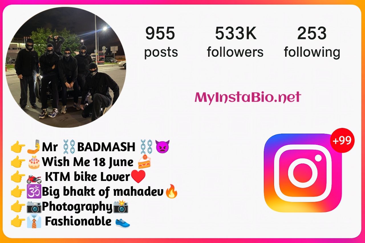 Short Badmashi Bio