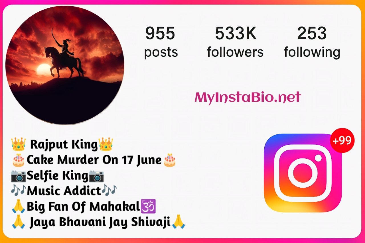 Stylish Rajputna Instagram Bio for Boys