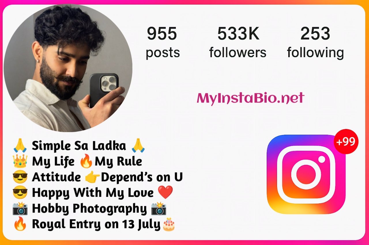 Instagram Bio For Boys Simple