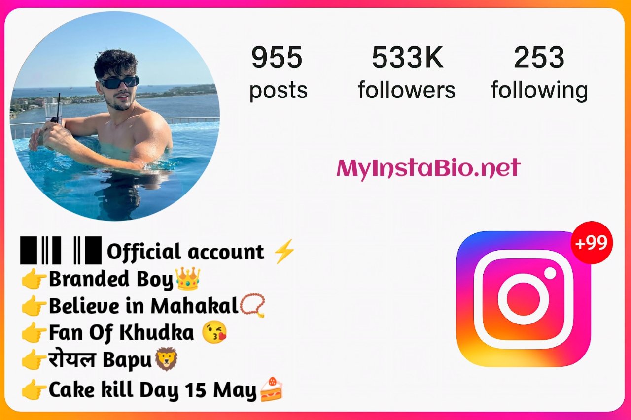 Short Instagram Bio For Boys